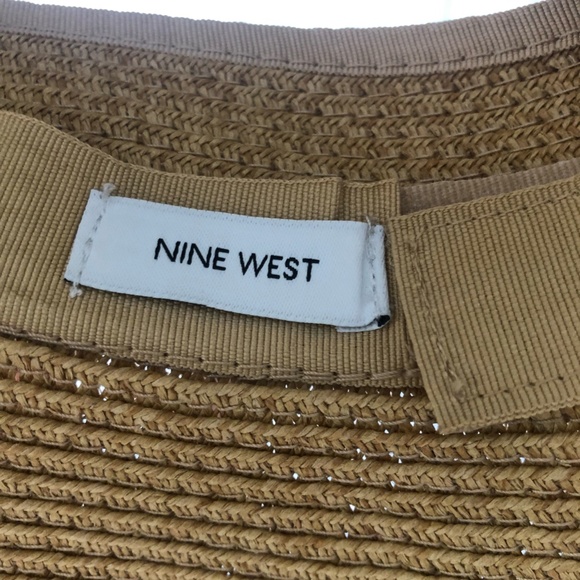 NWT Nine West Classic Straw Visor - Picture 8 of 9